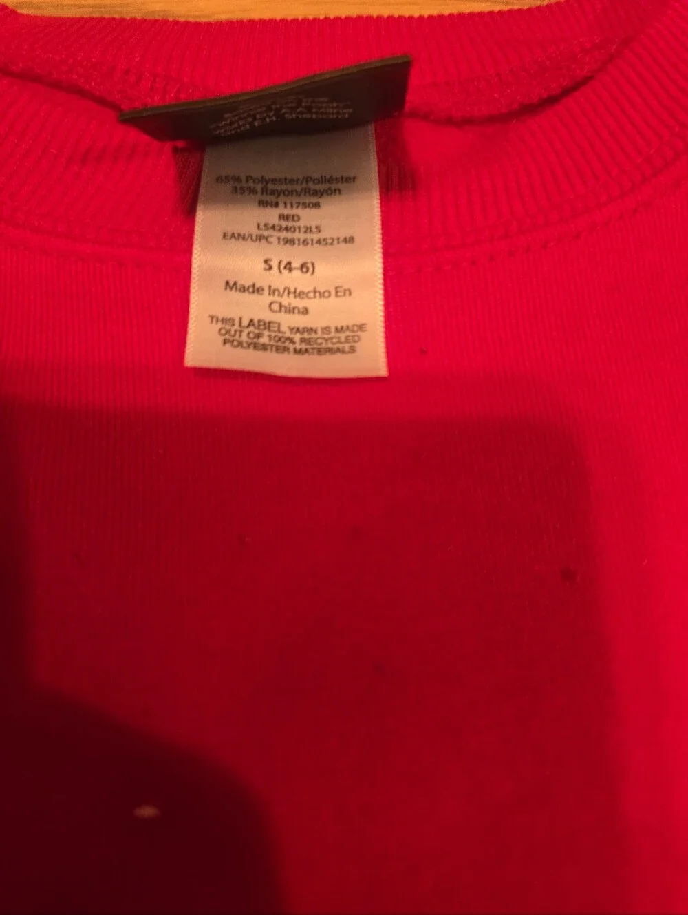 Disney Red Winnie the Pooh Christmas Crewneck Sweater
